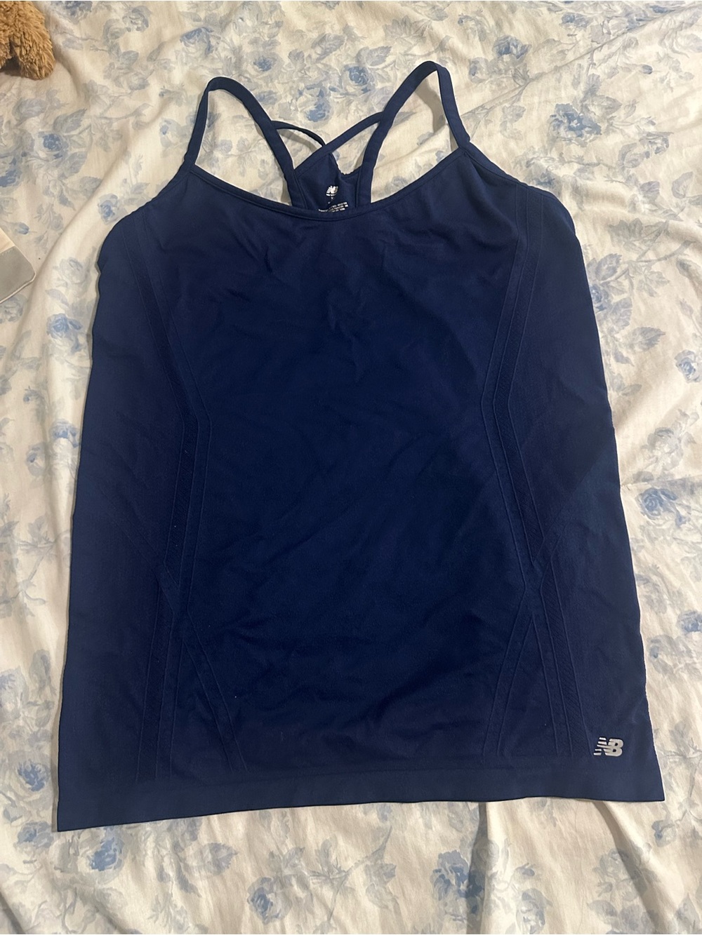 New Balance Navy Blue Racerback Performance Camisole